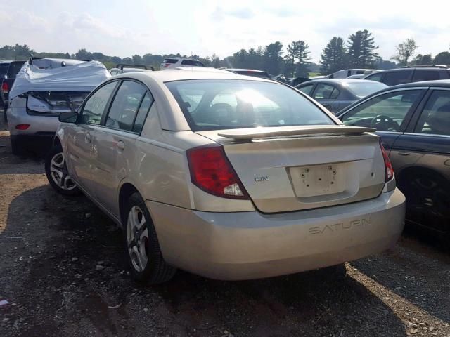 1G8AL52F73Z186155 - 2003 SATURN ION LEVEL TAN photo 3