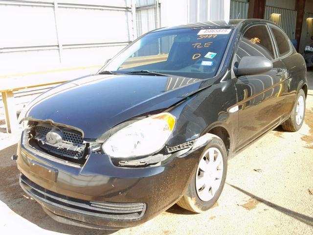 KMHCM36C47U035479 - 2007 HYUNDAI ACCENT GS BLACK photo 2