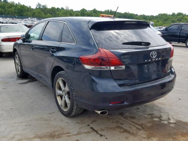 4T3BK3BB9DU094531 - 2013 TOYOTA VENZA LE BLUE photo 3