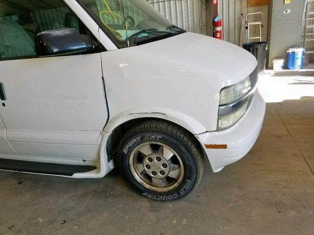 1GNDM19X73B114346 - 2003 CHEVROLET ASTRO WHITE photo 9