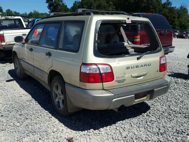 JF1SF65562H750267 - 2002 SUBARU FORESTER S GREEN photo 3