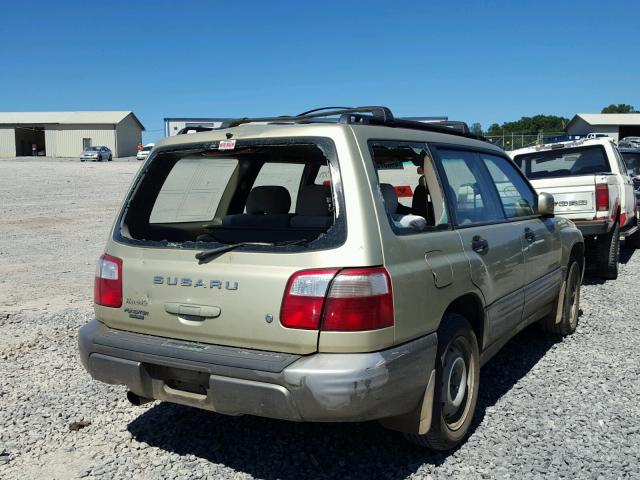 JF1SF65562H750267 - 2002 SUBARU FORESTER S GREEN photo 4