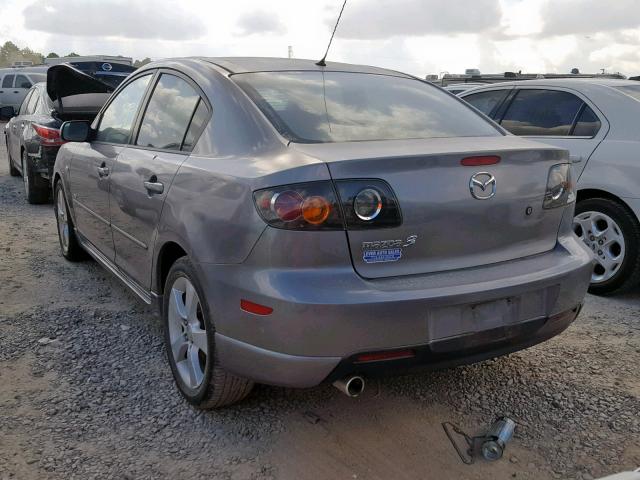 JM1BK123141165250 - 2004 MAZDA 3 S GRAY photo 3