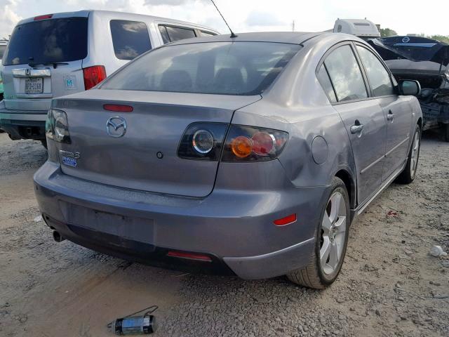 JM1BK123141165250 - 2004 MAZDA 3 S GRAY photo 4