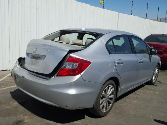 19XFB2F99CE329877 - 2012 HONDA CIVIC EXL SILVER photo 4