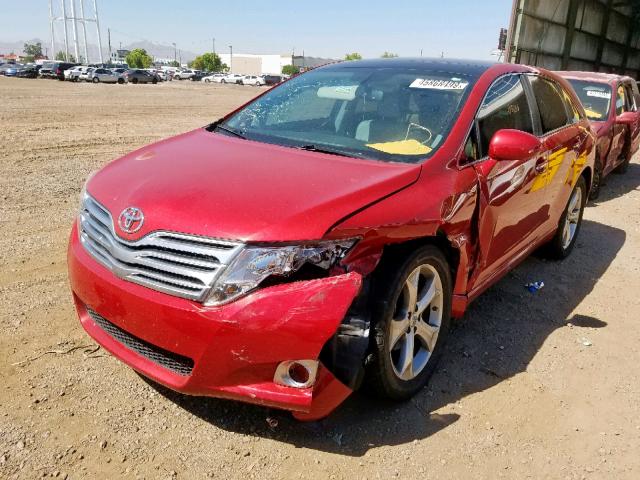 4T3ZK3BB0CU052147 - 2012 TOYOTA VENZA LE RED photo 2