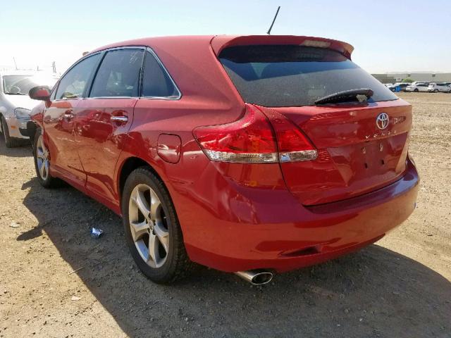 4T3ZK3BB0CU052147 - 2012 TOYOTA VENZA LE RED photo 3