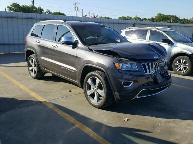 1C4RJFBG0EC321866 - 2014 JEEP GRAND CHER GRAY photo 1