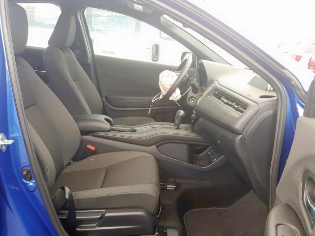 3CZRU6H14KG716193 - 2019 HONDA HR-V SPORT BLUE photo 5