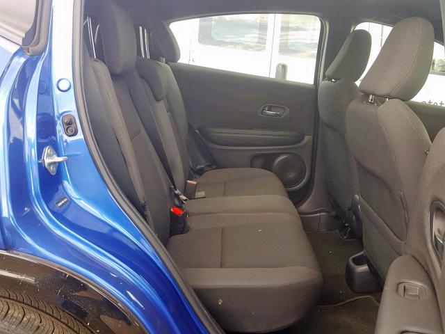 3CZRU6H14KG716193 - 2019 HONDA HR-V SPORT BLUE photo 6