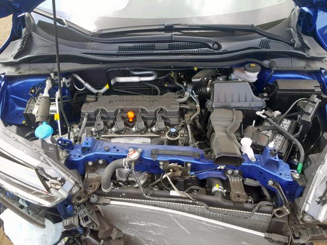 3CZRU6H14KG716193 - 2019 HONDA HR-V SPORT BLUE photo 7