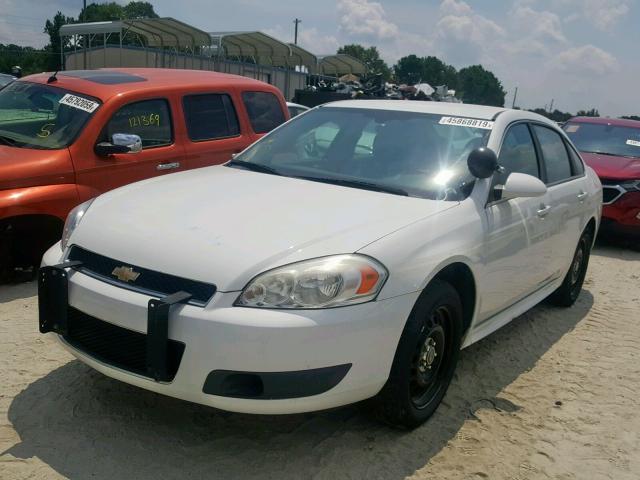 2G1WD5E34D1255719 - 2013 CHEVROLET IMPALA POL WHITE photo 2