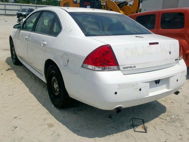 2G1WD5E34D1255719 - 2013 CHEVROLET IMPALA POL WHITE photo 3