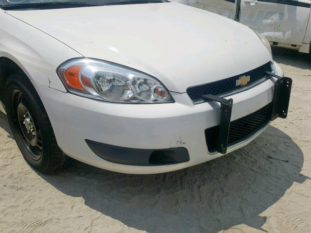 2G1WD5E34D1255719 - 2013 CHEVROLET IMPALA POL WHITE photo 9