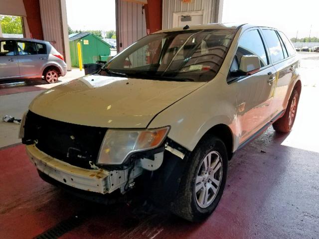 2FMDK48C28BA76603 - 2008 FORD EDGE SEL WHITE photo 2