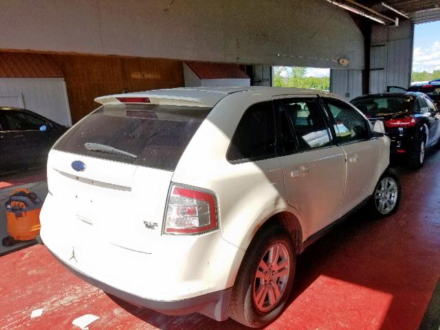 2FMDK48C28BA76603 - 2008 FORD EDGE SEL WHITE photo 4