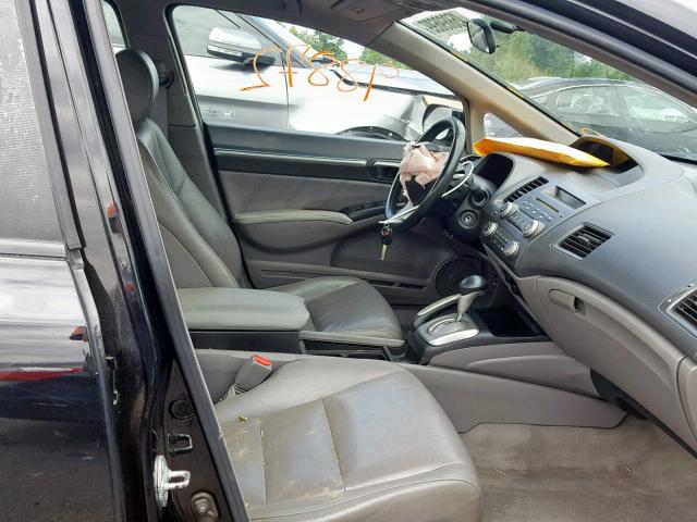 19XFA16969E025878 - 2009 HONDA CIVIC EXL 黑色 照片 5