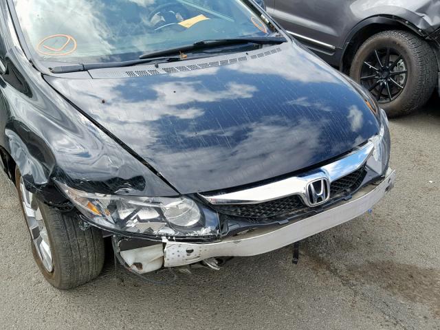 19XFA16969E025878 - 2009 HONDA CIVIC EXL 黑色 照片 9
