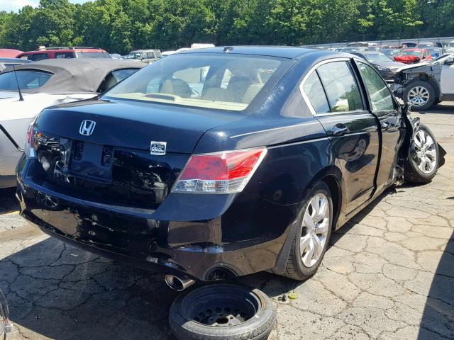 1HGCP26888A064036 - 2008 HONDA ACCORD EXL BLACK photo 4