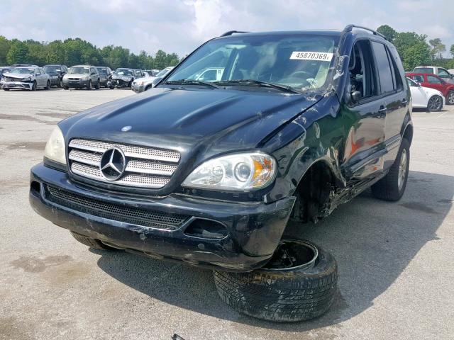 4JGAB57E05A526882 - 2005 MERCEDES-BENZ ML 350 BLACK photo 2