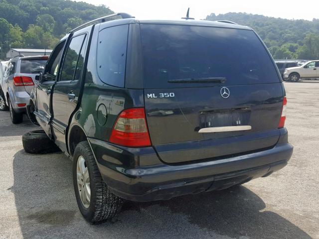 4JGAB57E05A526882 - 2005 MERCEDES-BENZ ML 350 BLACK photo 3