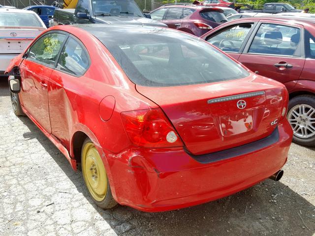 JTKDE177950060600 - 2005 TOYOTA SCION TC წითელი ფოტო 3