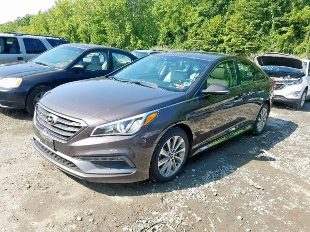 5NPE34AF7HH550981 - 2017 HYUNDAI SONATA SPO CHARCOAL photo 2