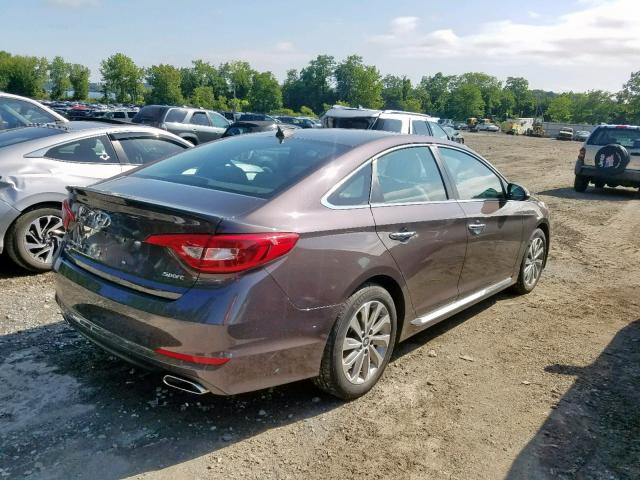 5NPE34AF7HH550981 - 2017 HYUNDAI SONATA SPO CHARCOAL photo 4