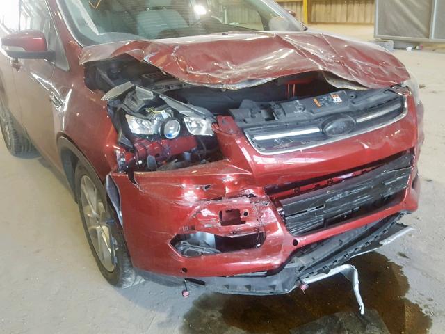 1FMCU0J97FUA03778 - 2015 FORD ESCAPE TIT MAROON photo 9