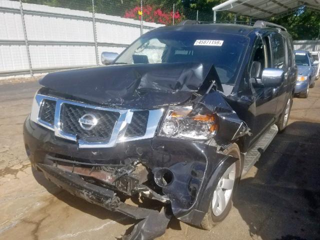 5N1BA08D48N604853 - 2008 NISSAN ARMADA SE BLACK photo 2