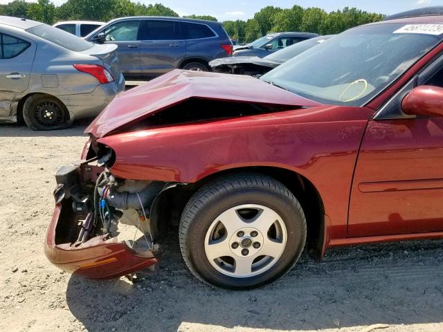 1G1NE52J42M596910 - 2002 CHEVROLET MALIBU LS BURGUNDY photo 9