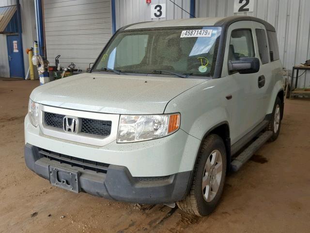 5J6YH2H76BL005580 - 2011 HONDA ELEMENT EX GREEN photo 2