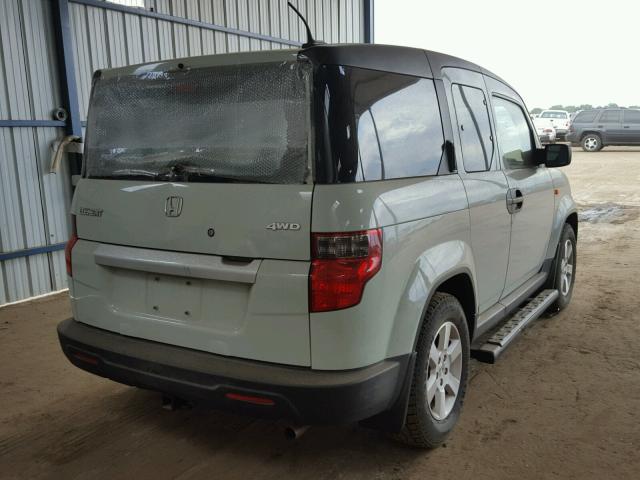 5J6YH2H76BL005580 - 2011 HONDA ELEMENT EX GREEN photo 4