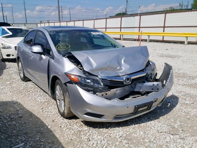 19XFB2F97CE010252 - 2012 HONDA CIVIC EXL 银色 照片 1