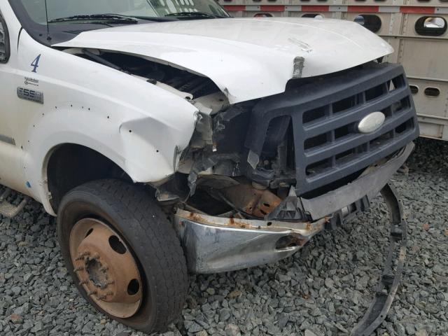 1FDAF57P46EA33738 - 2006 FORD F550 SUPER WHITE photo 9