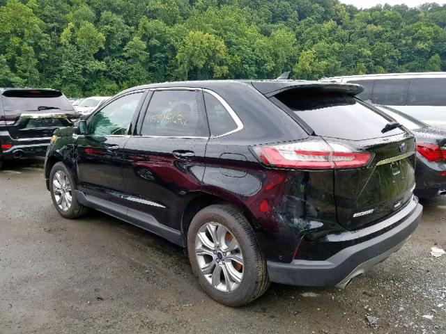 2FMPK4K95KBB48573 - 2019 FORD EDGE TITAN BLACK photo 3