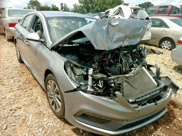 5NPE34AF1FH224137 - 2015 HYUNDAI SONATA SPO SILVER photo 1