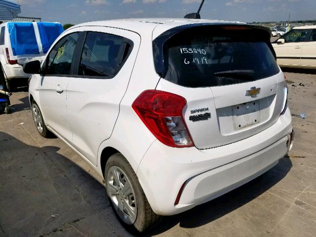 KL8CB6SA7KC705534 - 2019 CHEVROLET SPARK LS WHITE photo 3