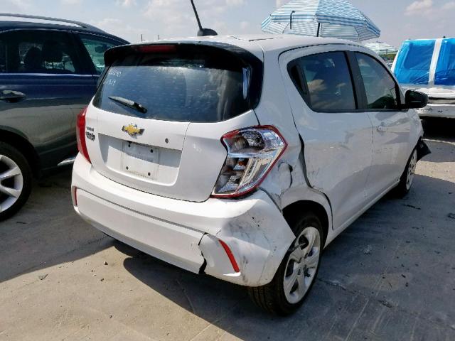 KL8CB6SA7KC705534 - 2019 CHEVROLET SPARK LS WHITE photo 4