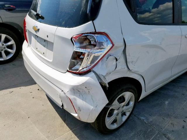 KL8CB6SA7KC705534 - 2019 CHEVROLET SPARK LS WHITE photo 9