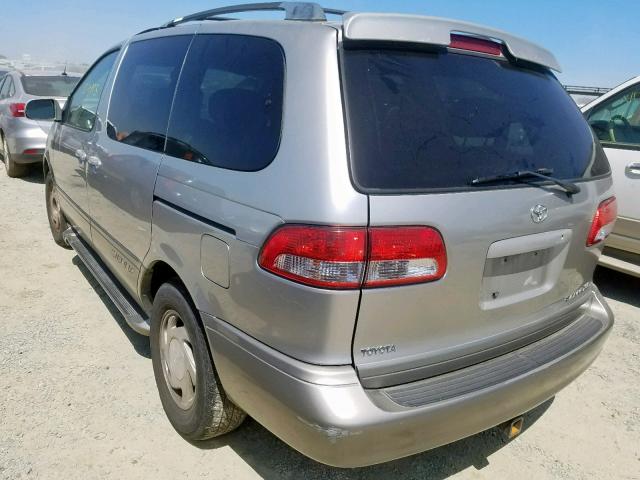 4T3ZF13C11U349439 - 2001 TOYOTA SIENNA LE BEIGE photo 3