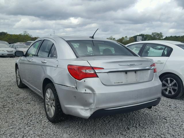 1C3CCBAB6CN130361 - 2012 CHRYSLER 200 LX SILVER photo 3