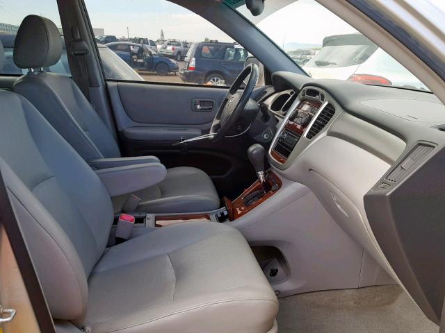 JTEDP21A540011870 - 2004 TOYOTA HIGHLANDER SILVER photo 5