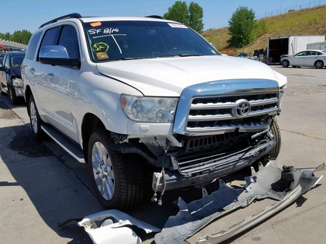 5TDDW5G10AS034305 - 2010 TOYOTA SEQUOIA PL WHITE photo 1