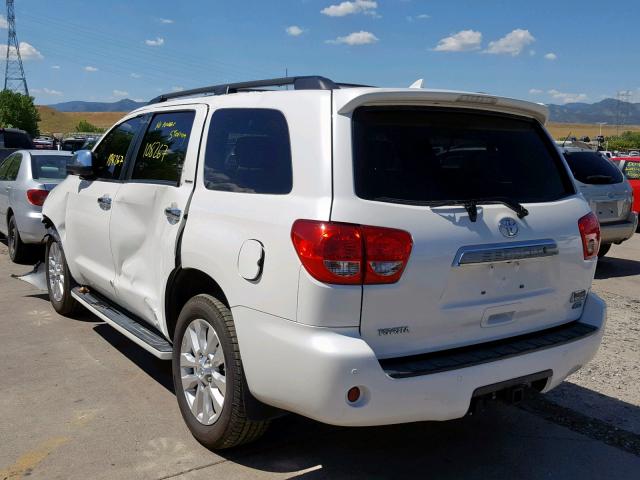 5TDDW5G10AS034305 - 2010 TOYOTA SEQUOIA PL WHITE photo 3