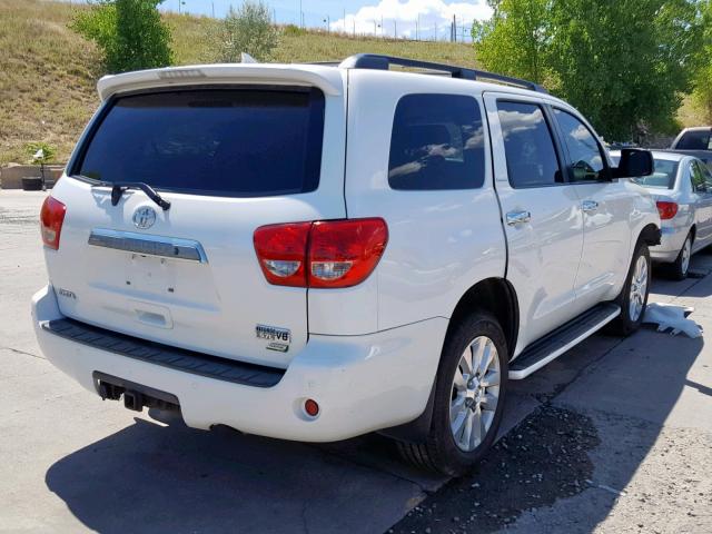 5TDDW5G10AS034305 - 2010 TOYOTA SEQUOIA PL WHITE photo 4