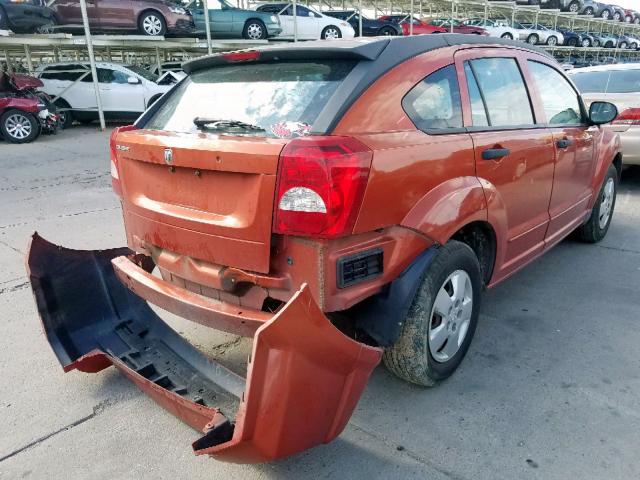 1B3HB28B08D585859 - 2008 DODGE CALIBER ORANGE photo 4