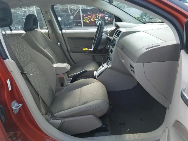 1B3HB28B08D585859 - 2008 DODGE CALIBER ORANGE photo 5