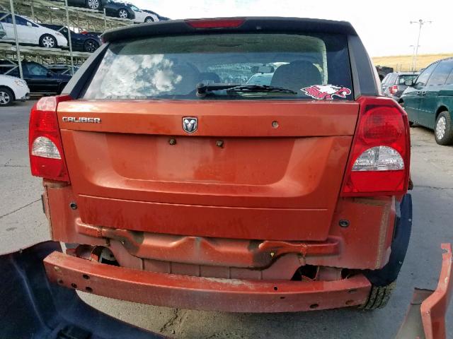 1B3HB28B08D585859 - 2008 DODGE CALIBER ORANGE photo 9