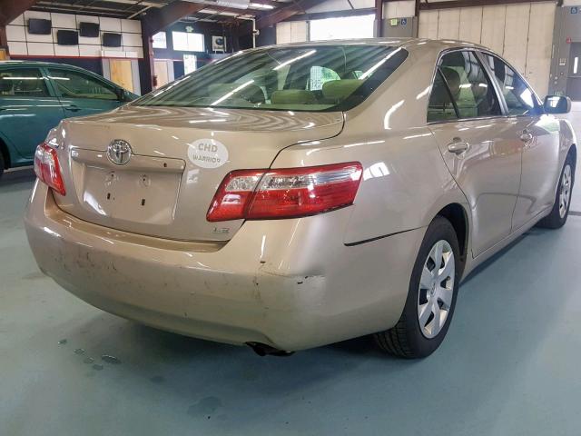 4T1BE46K77U706634 - 2007 TOYOTA CAMRY NEW GOLD photo 4